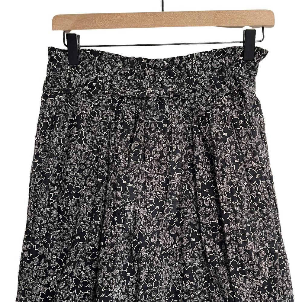 isabel Marant Etoile Pants 100% Cotton Black Floral Size 38 (FR), M (US) - Picture 3 of 12
